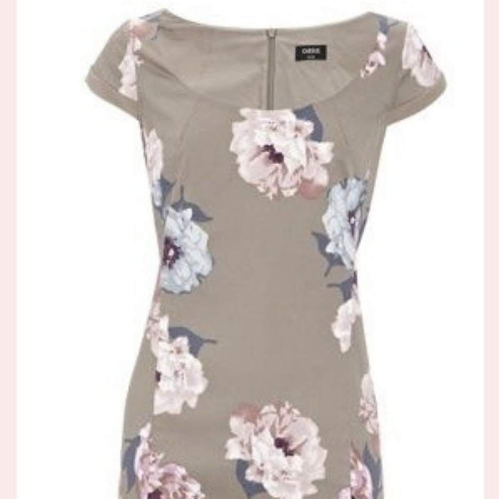 Asos Oasis UK Floral Blush Pencil Dress UK8/US4